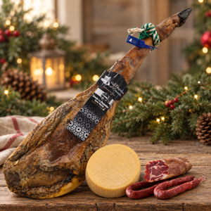Lote nº11 Navideño Gourmet: Jamón Platino, Cabecero, Queso Semicurado, Chorizo y Salchichón – ¡El Sabor de la Tradición para Celebrar estas Fiestas! 🎉🎄