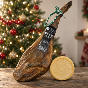Lote nº10 Navideño Gourmet: Jamón Platino Criado en Libertad y Queso Semicurado de 3 kg – ¡La Exquisitez que Mereces en estas Fiestas! 🎉🎄