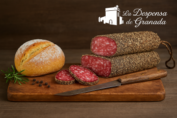 Salchichon de Lomo de Cerdo a la Pimienta Dulce 600gr  Aprox