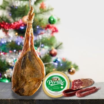 🎄 Lote nº2 Navideño con Jamón DUROC, Queso Semicurado 🧀, Cabecero 🍖, Chorizo 🌶️ y Salchichón – ¡El Regalo Perfecto para estas Fiestas! 🎁