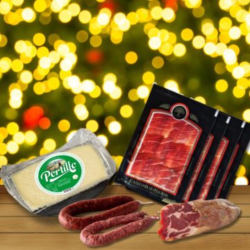 Lote nº17 Gourmet: 4 Sobres de Jamón Cortado a Cuchillo, Medio Queso, Cabecero, Chorizo y Salchichón – ¡El Sabor Auténtico para tus Celebraciones! 🍖🧀